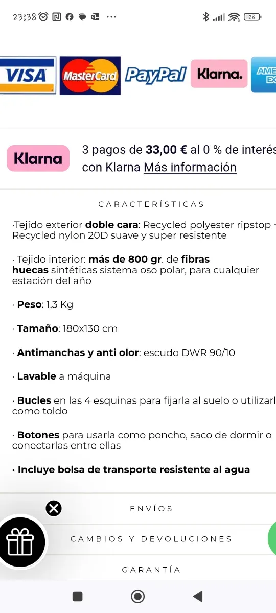 Edredón Seven Peaks Nuevo