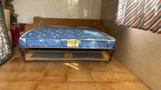 Sofá Cama 3 Plazas Tela Beige