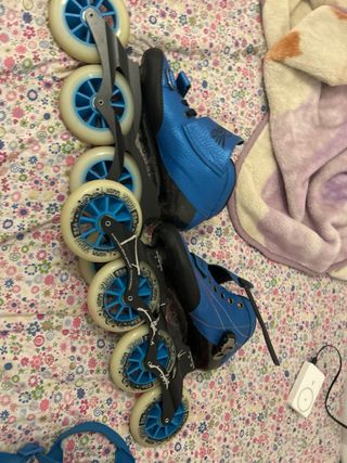 Par de Patines en Línea Azules