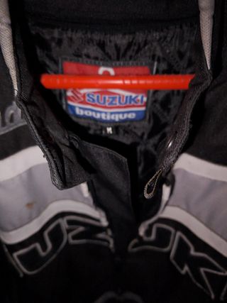 Chaqueta Suzuki Marauder Negra y Blanca