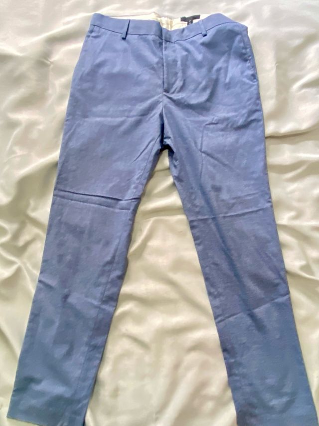 Pantalones de vestir hombre azul