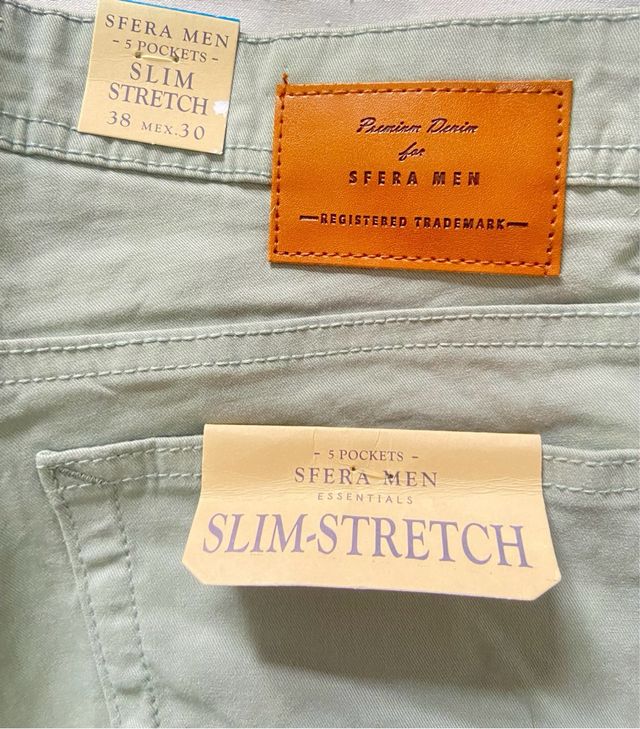 Pantalones ZARA MAN Verde Oliva Talla M