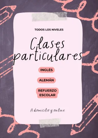 Clases particulares a domicilio y online
