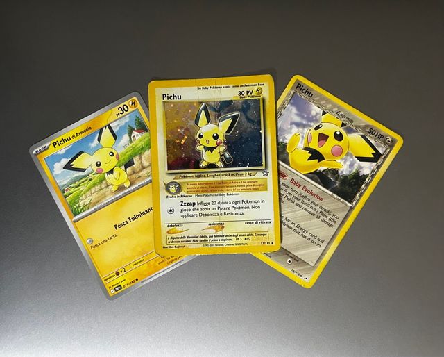 Carte Pokémon Pichu (3 carte)