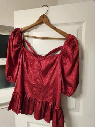 Blusa burdeos talla XXXL