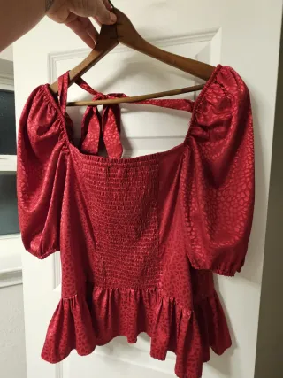 Blusa burdeos talla XXXL