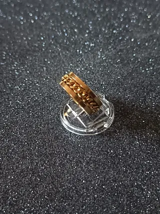 Anillo Hombre Dorado Cadena