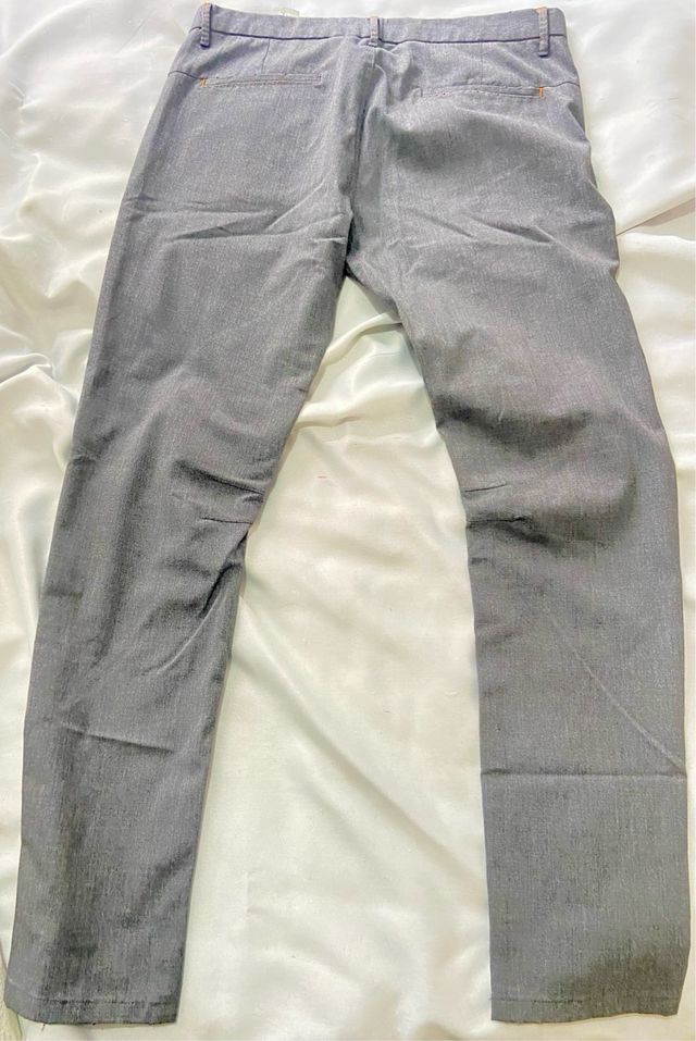 Pantalones Zara Gris Hombre