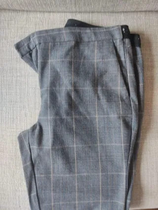 Pantalones efecto piel mujer negros