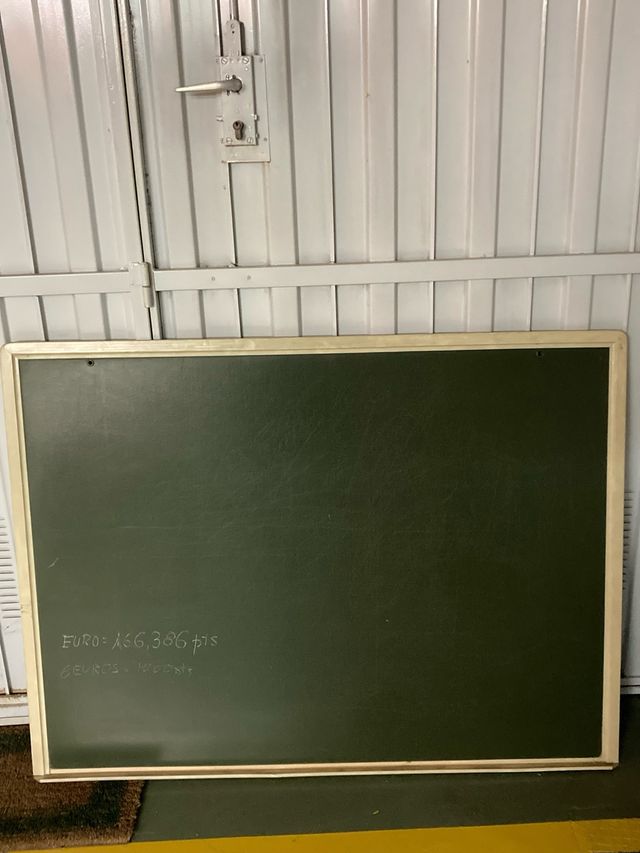 Pizarra verde marco madera