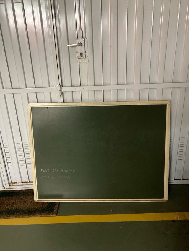 Pizarra verde marco madera