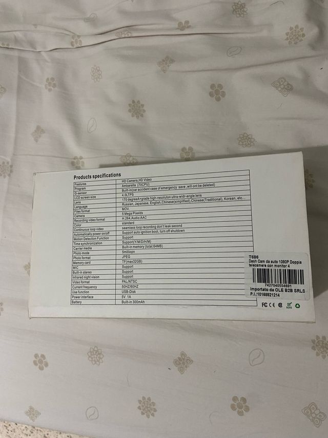 Dash Cam Full HD 1080P Mod. T686