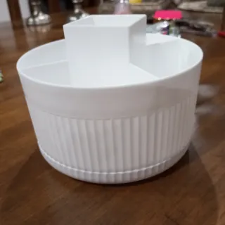 Organizador de Pinceles Maquillaje Blanco