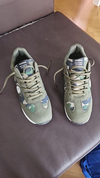 Zapatillas Militares Camuflaje Verde