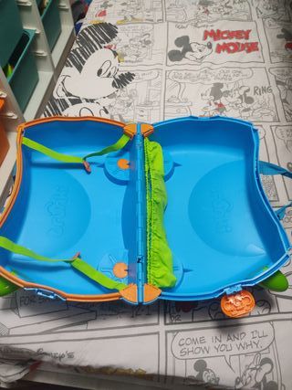 Maleta infantil Trunki azul y verde
