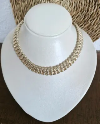 Collar vintage plateado DB años 70