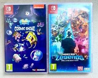 Pack Minecraft Legends y Bob Esponja Cosmic Shake