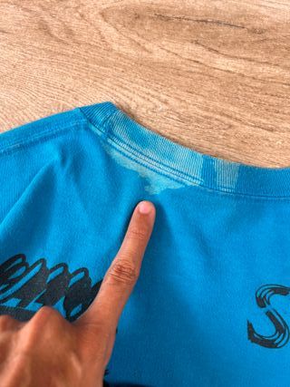 Supreme All-Over Logo Blue Graphic T-Shirt | S