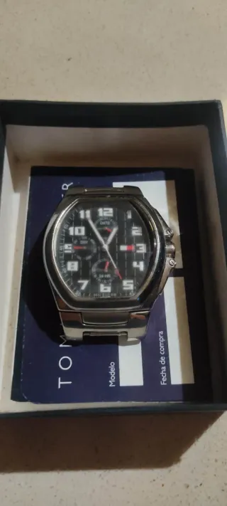 Reloj Tommy Hilfiger Hombre Negro y Plateado