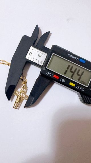 Collana con croce in oro giallo 18kt 750