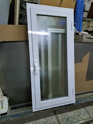 Ventana Aluminio Blanca 59 de ancho por 128 de alt