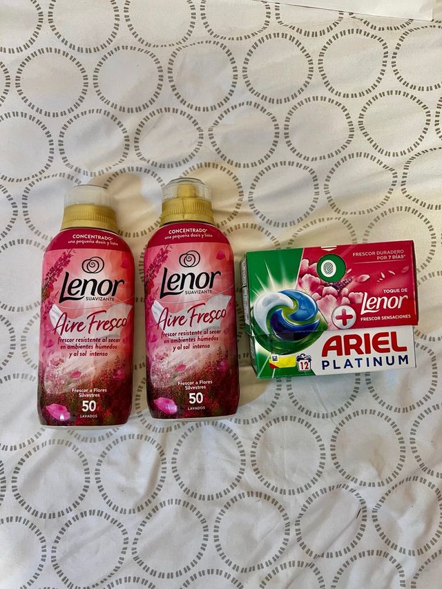 Pack Ariel Platinum y Suavizante Lenor Aire Fresco