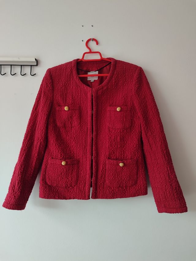 Chaqueta tweed texturizada