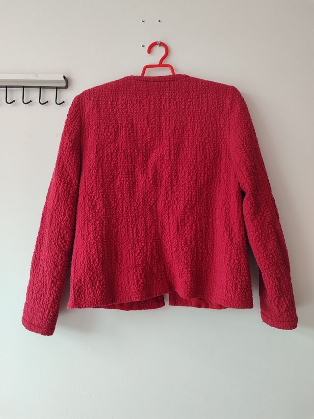 Chaqueta tweed texturizada