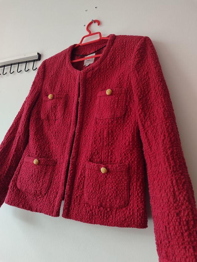 Chaqueta tweed texturizada