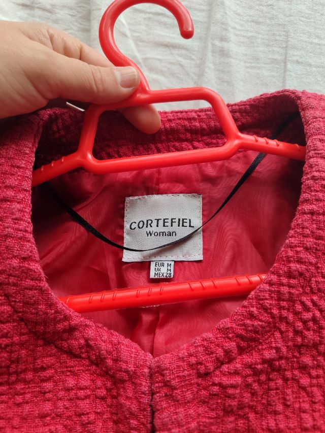 Chaqueta tweed texturizada