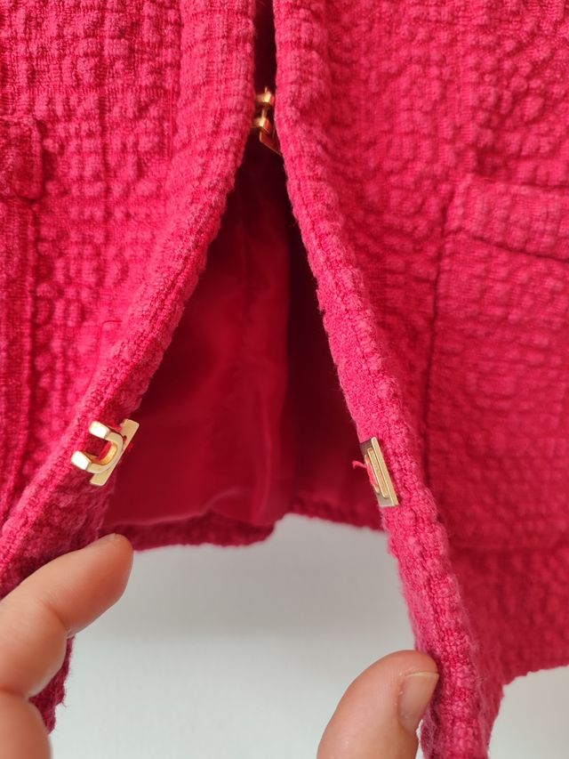 Chaqueta tweed texturizada