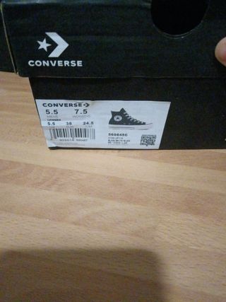 Converse All Star plataforma negras