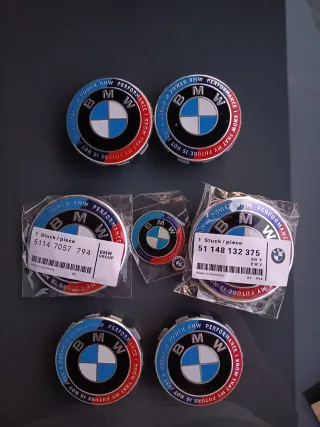 Kit 8 Emblemas BMW M Power Performance.