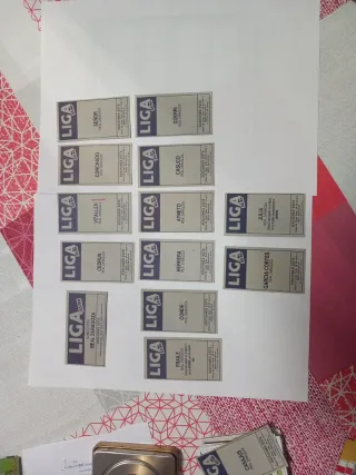 Cromos de fútbol antiguos
