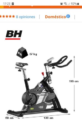 Bicicleta Spinning BH Spada GSG Profesional