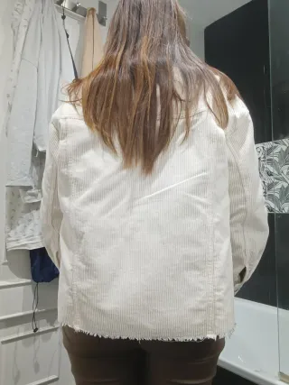 Chaqueta Zara Pana Beige Talla XS