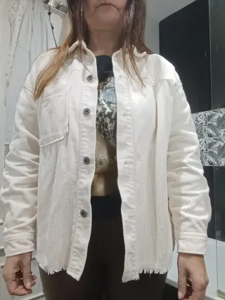 Chaqueta Zara Pana Beige Talla XS