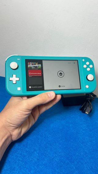 Nintendo Switch Lite Turchese + Caricatore