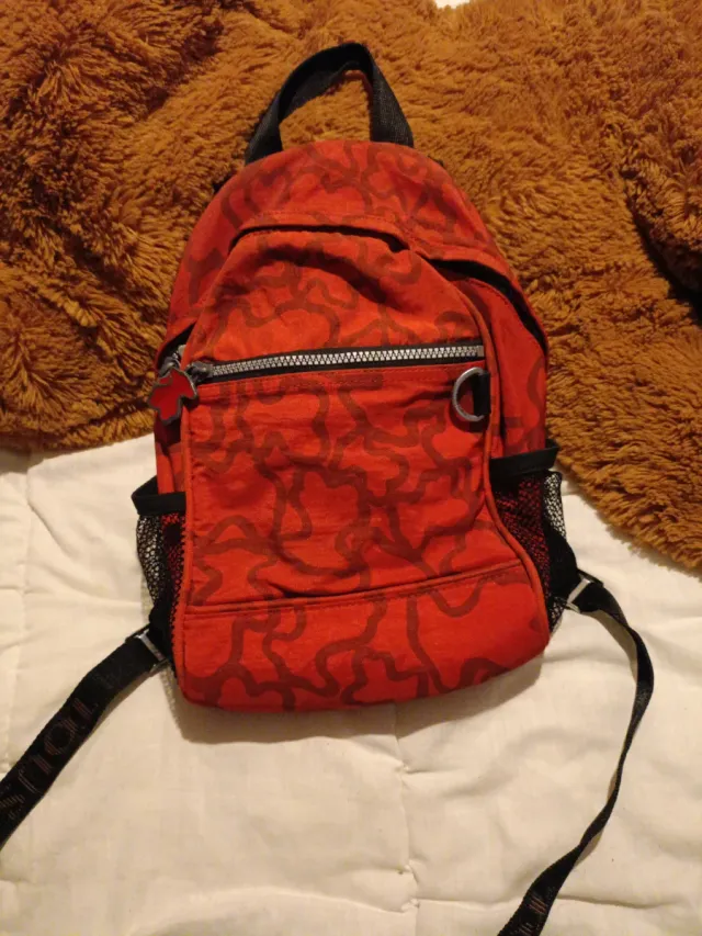 Mochila Tous Roja y Negra