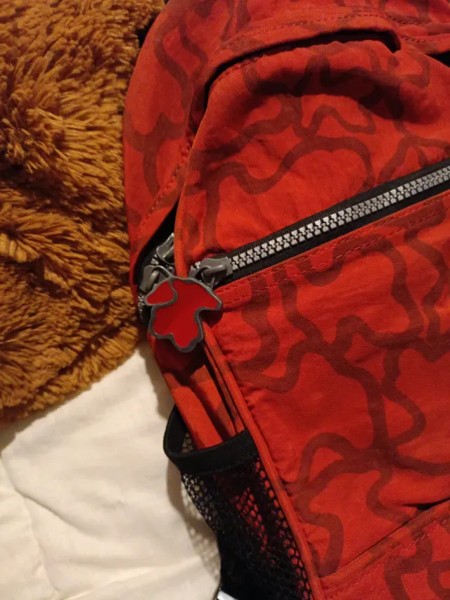 Mochila Tous Roja y Negra