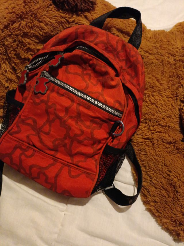 Mochila Tous Roja y Negra