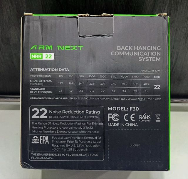 Orejeras Tácticas ARM NEXT F30