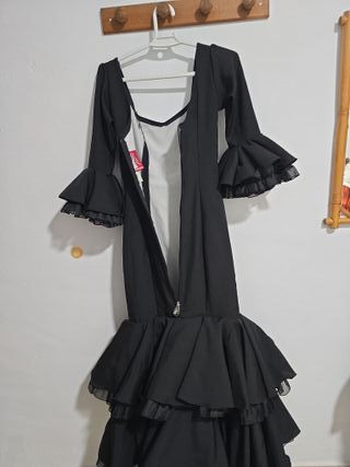 Vestido Flamenco Negro Volantes