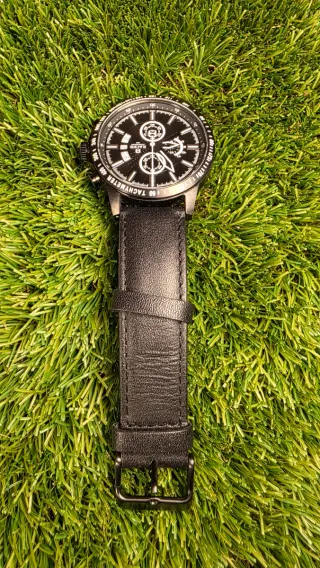 Reloj Racer Cronógrafo Negro y Plateado