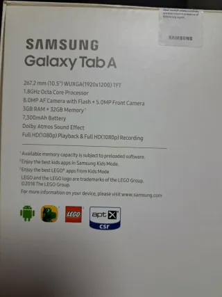 Samsung Galaxy Tab A 10.5 + Complementos
