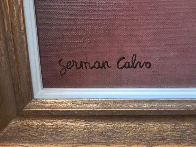 Cuadro Óleo Flores Germán Calvo