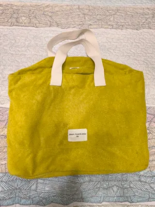 Bolsa de playa tejido toalla