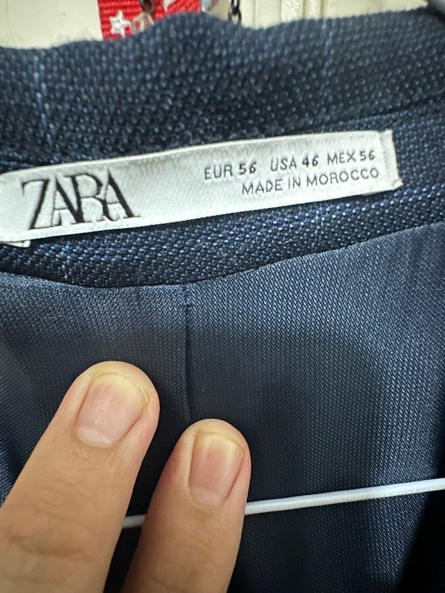 Traje Zara Azul Raya Talla 56/46