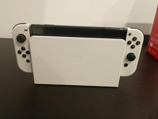 ¡NINTENDO SWITCH OLED BLANCA COMO NUEVA!