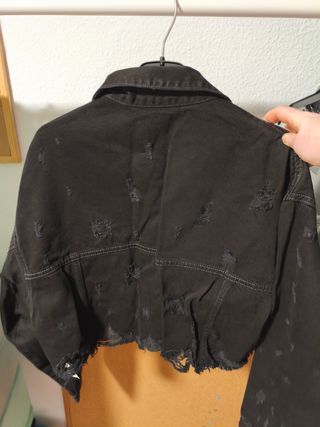 Chaqueta Zara Oversize Negra Talla M